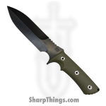 1881 Knife Works - MMS039 - Jungle Fighter - Fixed Blade Knife - 1095 Cro-Van Coated Spear Point - G10 - OD Green - Image 2