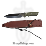 1881 Knife Works - MMS039 - Jungle Fighter - Fixed Blade Knife - 1095 Cro-Van Coated Spear Point - G10 - OD Green - Image 4