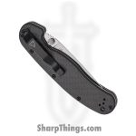 Ontario Knife Company - ON8884 - RAT 1.5 - Folding Knife - CPM MagnaCut Satin Drop Point - G10 Carbon Fiber Overlay - Black - Image 4