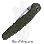 ProTech - PN1101-Green - Peace Neighbor Avalon - Folding Knife - CPM MagnaCut Stonewash Spear Point - Knurled Aluminum - Green - Image 3