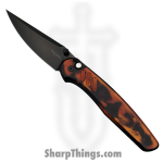 ProTech - PN1104-DF - Peace Neighbor Avalon - Folding Knife - CPM MagnaCut Coated Drop Point - Aluminum - "Del Fuego"
