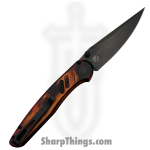 ProTech - PN1104-DF - Peace Neighbor Avalon - Folding Knife - CPM MagnaCut Coated Drop Point - Aluminum - "Del Fuego" - Image 2