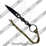 Benchmade - PO176BKSN - Preowned SOCP - Fixed Blade Knife - 440C SS Coated Dagger - Steel - Black