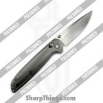 Tactile Knife Co. - PO20-MV-MC02-TT01 - Preowned Maverick - Folding Knife - CPM MagnaCut Stonewash Drop Point - Titanium - Grey|Blue - Image 2