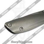 Tactile Knife Co. - PO20-MV-MC02-TT01 - Preowned Maverick - Folding Knife - CPM MagnaCut Stonewash Drop Point - Titanium - Grey|Blue - Image 8