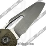 Microtech - PO210T-11APPMOD - Preowned MSI - Folding Knife - M390MK Acid Etched Wharncliffe - FRN - OD Green - Image 10