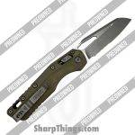 Microtech - PO210T-11APPMOD - Preowned MSI - Folding Knife - M390MK Acid Etched Wharncliffe - FRN - OD Green - Image 2