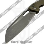 Microtech - PO210T-11APPMOD - Preowned MSI - Folding Knife - M390MK Acid Etched Wharncliffe - FRN - OD Green - Image 9