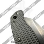 Demko Knives - POADKAD205SF3VTIT - Preowned AD20.5 Ti - Folding Knife - 3V Stonewash Sheepsfoot - Titanium - Grey - Image 7