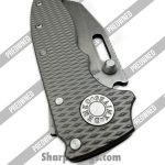 Demko Knives - POADKAD205SF3VTIT - Preowned AD20.5 Ti - Folding Knife - 3V Stonewash Sheepsfoot - Titanium - Grey - Image 8