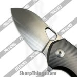 GiantMouse - POBIBLIO-XL-TITANIUM - Preowned Ace Biblio XL - Folding Knife - Vanadis Satin Sheepsfoot - Titanium - Grey|Brass - Image 10