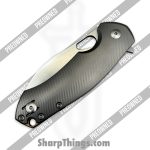 GiantMouse - POBIBLIO-XL-TITANIUM - Preowned Ace Biblio XL - Folding Knife - Vanadis Satin Sheepsfoot - Titanium - Grey|Brass - Image 3