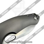 GiantMouse - POBIBLIO-XL-TITANIUM - Preowned Ace Biblio XL - Folding Knife - Vanadis Satin Sheepsfoot - Titanium - Grey|Brass - Image 6