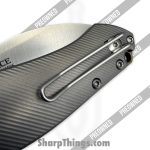 GiantMouse - POBIBLIO-XL-TITANIUM - Preowned Ace Biblio XL - Folding Knife - Vanadis Satin Sheepsfoot - Titanium - Grey|Brass - Image 8