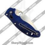 Spyderco - POC101PBL2 - Preowned Manix 2 Lighweight - Folding Knife - CTS-BD1N Stonewash Drop Point - Polymer - Blue - Image 4