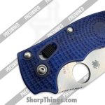 Spyderco - POC101PBL2 - Preowned Manix 2 Lighweight - Folding Knife - CTS-BD1N Stonewash Drop Point - Polymer - Blue - Image 5