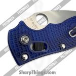 Spyderco - POC101PBL2 - Preowned Manix 2 Lighweight - Folding Knife - CTS-BD1N Stonewash Drop Point - Polymer - Blue - Image 8