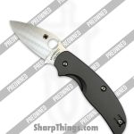 Spyderco - POC123TIP - Preowned Sage 2 - Folding Knife - S30V Satin Spear Point - Titanium - Grey