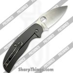 Spyderco - POC123TIP - Preowned Sage 2 - Folding Knife - S30V Satin Spear Point - Titanium - Grey - Image 2