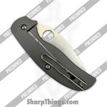 Spyderco - POC123TIP - Preowned Sage 2 - Folding Knife - S30V Satin Spear Point - Titanium - Grey - Image 4