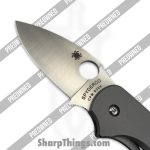 Spyderco - POC123TIP - Preowned Sage 2 - Folding Knife - S30V Satin Spear Point - Titanium - Grey - Image 9