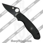 Spyderco - POC223PBBK - Preowned Para 3 Lightweight - Folding Knife - CTS-BD1N Coated Clip Point - Polymer - Black