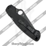 Spyderco - POC81GMCBKP2 - Preowned Paramilitary 2 Salt - Folding Knife - CPM MagnaCut DLC Clip Point - G10 - Black - Image 4