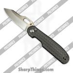 Kizer Cutlery - POKI4562A4 - Preowned Cormorant Ti - Folding Knife - 20CV Satin Clip Point - Titanium - Grey