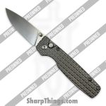 Kizer Cutlery - POKi4605A1 - Preowned Original Ti - Folding Knife - S35VN Stonewash Drop Point - Titanium - Grey