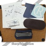 Chris Reeve Knives - POL31-1206 - Preowned Large Sebenza 31 Inlay - Folding Knife - Chad Nichols Damascus Drop Point - Titanium - Black - Image 16