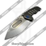 Medford Knife and Tool - POMK0294TD-01TM-T2C2-BN - Preowned Genesis T - Folding Knife - S45VN Stonewash Drop Point - Titanium - Blue - Image 11