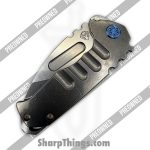 Medford Knife and Tool - POMK0294TD-01TM-T2C2-BN - Preowned Genesis T - Folding Knife - S45VN Stonewash Drop Point - Titanium - Blue - Image 3