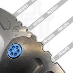 Medford Knife and Tool - POMK0294TD-01TM-T2C2-BN - Preowned Genesis T - Folding Knife - S45VN Stonewash Drop Point - Titanium - Blue - Image 6