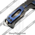 Medford Knife and Tool - POMK0294TD-01TM-T2C2-BN - Preowned Genesis T - Folding Knife - S45VN Stonewash Drop Point - Titanium - Blue - Image 8