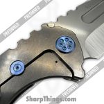 Medford Knife and Tool - POMK0294TD-01TM-T2C2-BN - Preowned Genesis T - Folding Knife - S45VN Stonewash Drop Point - Titanium - Blue - Image 9