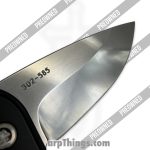 Medford Knife and Tool - POMK0394TQ-42AB-TSCP-Q4 - Preowned Smooth Criminal - Folding Knife - S45VN Stonewash Drop Point - Aluminum - Black - Image 10