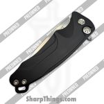 Medford Knife and Tool - POMK0394TQ-42AB-TSCP-Q4 - Preowned Smooth Criminal - Folding Knife - S45VN Stonewash Drop Point - Aluminum - Black - Image 3