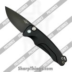Medford Knife and Tool - POMKA394PQ-42AB-T2C2-Q4 - Preowned Smooth Criminal Auto - Automatic Knife - S45VN Coated Drop Point - Aluminum - Black|Blue
