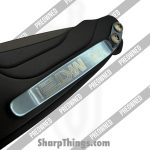 Medford Knife and Tool - POMKA394PQ-42AB-T2C2-Q4 - Preowned Smooth Criminal Auto - Automatic Knife - S45VN Coated Drop Point - Aluminum - Black|Blue - Image 6