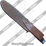 Randall - POrkm1 - Preowned Model #1 - Fixed Blade Knife - 01 Tool Steel Satin Clip Point - Leather - Brown|Brass - Image 15