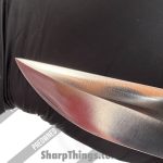 Randall - POrkm1 - Preowned Model #1 - Fixed Blade Knife - 01 Tool Steel Satin Clip Point - Leather - Brown|Brass - Image 5
