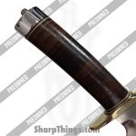 Randall - POrkm1 - Preowned Model #1 - Fixed Blade Knife - 01 Tool Steel Satin Clip Point - Leather - Brown|Brass - Image 8