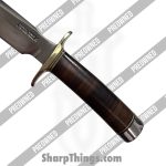 Randall - POrkm1 - Preowned Model #1 - Fixed Blade Knife - 01 Tool Steel Satin Clip Point - Leather - Brown|Brass - Image 9