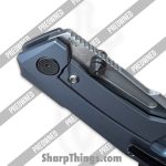 Null Knives - PORaiko320 - Raikou #320 w/ Zirconium Kit - Folding Knife - S90V Satin Sheepsfoot - Timascus - Blue - Image 14