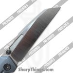 Null Knives - PORaiko320 - Raikou #320 w/ Zirconium Kit - Folding Knife - S90V Satin Sheepsfoot - Timascus - Blue - Image 4