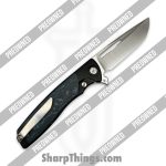 Sharp by Design - POSBD-349 - Preowned Evo Typhoon - Folding Knife - M390 Satin Drop Point - Titanium - Black|Blue|White - Image 2