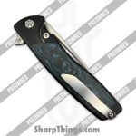 Sharp by Design - POSBD-349 - Preowned Evo Typhoon - Folding Knife - M390 Satin Drop Point - Titanium - Black|Blue|White - Image 4