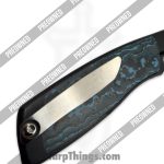 Sharp by Design - POSBD-349 - Preowned Evo Typhoon - Folding Knife - M390 Satin Drop Point - Titanium - Black|Blue|White - Image 7