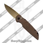 Protech - POTR-3.04 - Preowned TR-3 Sandhawk - Automatic Knife - CPM MagnaCut Bronzed Spear Point - Aluminum - Brown