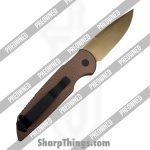 Protech - POTR-3.04 - Preowned TR-3 Sandhawk - Automatic Knife - CPM MagnaCut Bronzed Spear Point - Aluminum - Brown - Image 2